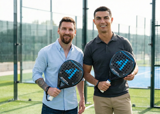 athletes and celebrities playing padel